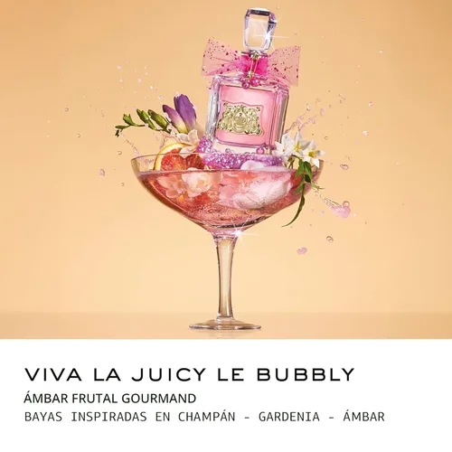 Miniatura 8 de Juicy Couture Viva La Juicy Eau De Parfum, Perfume para Mujer con Notas de Mandarina, Gardenia y Caramelo, Floral & Dulce, EDP Spray