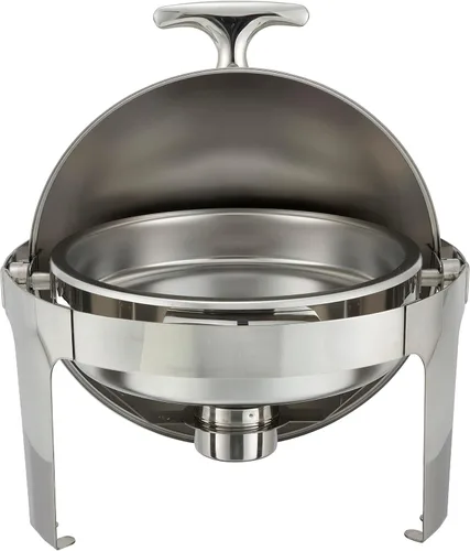 Miniatura 2 de Winco Madison - Chafer de acero inoxidable con tapa enrollable, 6 cuartos de galón