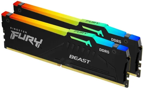 Miniatura 10 de Kingston FURY Beast - Memoria de escritorio RGB 32 GB (2 x 16 GB) 6000MT/s DDR5 CL30 AMD EXPO Kit de 2 KF560C30BBEAK2-32