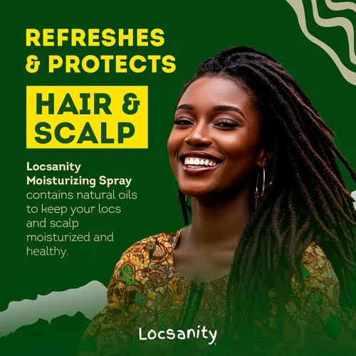 Miniatura 4 de Loc Spray - Locsanity - Spray hidratante diario de agua de rosas y menta para rastas y rastas, hidratante ligero para control del encrespamiento