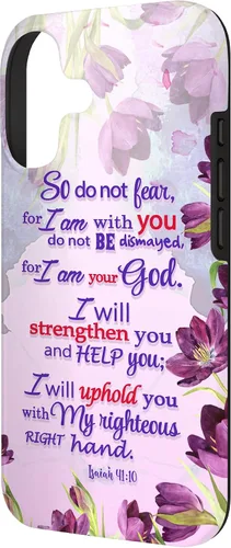 Miniatura 2 de So Do Not Fear for I 'm with You Isaías 41:10 - Funda cristiana para iPhone 17