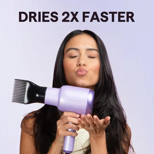 Miniatura 2 de Secador de pelo Wavytalk con difusor, secador iónico para cabello rizado con peine, secador de 1875 W de secado rápido con tecnología de cerámica, 3