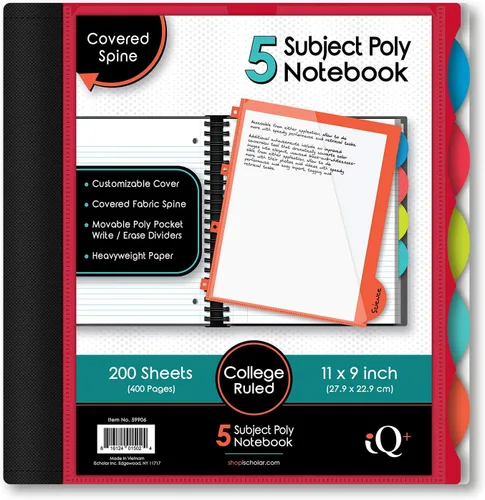 Miniatura 16 de Cuaderno de notas IQ Subject con espiral
