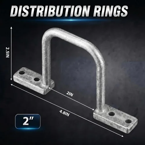 Miniatura 4 de Yaocom 1 Pcs Distribution Rings Aluminum D Ring for Sorting Out Electric Cables, Cable Management, for Commercial and Residential Use, Silver