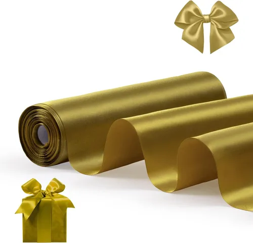 Miniatura 9 de FAKILO Cinta de satén roja de 4 pulgadas x 22 yardas de ancho para gran ceremonia de apertura, negocio, corte, lazos, Navidad, festival, decoración