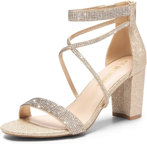 Miniatura 29 de DREAM PAIRS - Sandalias de tacón grueso y bajo para mujer