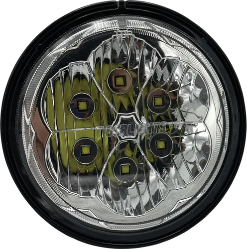 Miniatura 3 de Tiger Lights TL5120 - Faro delantero redondo LED compatible con/repuesto para Kubota 3Y205-75730, 3Y205-75732 12-24 voltios, 1.830 amperios, 2550