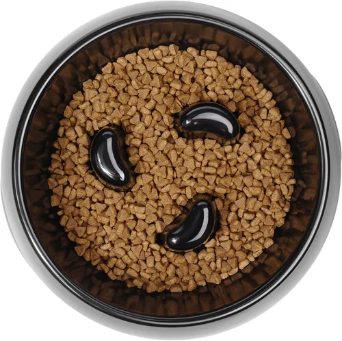 Miniatura 5 de Flexzion Cuenco para perros de alimentación lenta, base antideslizante resistente para mascotas, comedero para cachorros, contenedor de agua
