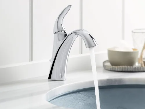 Miniatura 4 de KOHLER Alteo K-45800-4-2BZ - Grifo de baño de un solo mango o centro con montaje de drenaje de metal en bronce aceitado