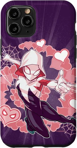 Miniatura 29 de Marvel Spider-Man Into The Spider-Verse Gwen Stacy Hearts - Carcasa para iPhone 17