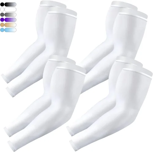 Miniatura 24 de 4 pares de mangas de brazo para hombres y mujeres - para cubrir tatuajes - manga deportiva refrescante para baloncesto, golf, fútbol