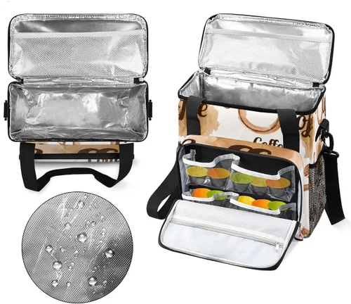 Miniatura 3 de Cafetera de acuarela, bolsa de café en granos, bolsa de almacenamiento de transporte de viaje, compatible con Keurig K-Mini o K-Mini Plus, portátil