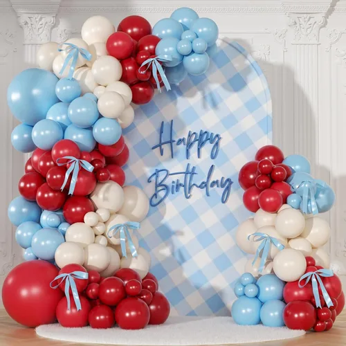 Miniatura 12 de Kit de arco de globos negro y arena blanca 141 piezas, decoraciones de cumpleaños coquetas incluyen globos y lazo negro para boda, baby shower