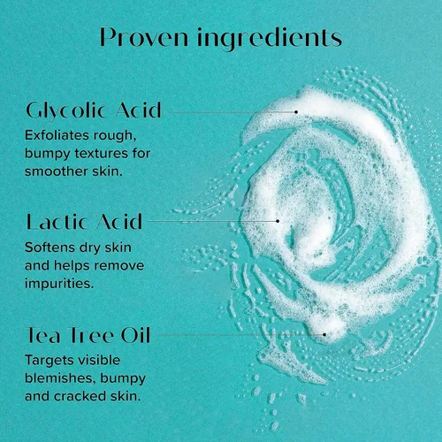 Miniatura 5 de MEDIX - Juego de 3 piezas para el cuidado de la piel antienvejecimiento Limpiador facial y corporal espumoso exfoliante con ácido glicólico AHA +
