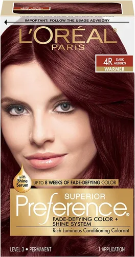 Miniatura 42 de L'Oreal Paris Superior Preference Fade-Defying + Shine - Tinte permanente para el cabello, rubio rosado medio 8RB, paquete de 1, tinte para el 8RB