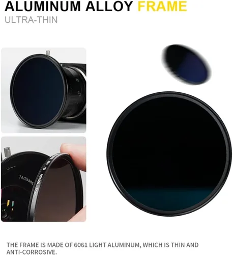 Miniatura 3 de 7artisans ND Filter Filtro ultra delgado multicapa HD de vidrio óptico de aleación de aluminio, filtro de densidad neutra ND8 ND64 ND1000