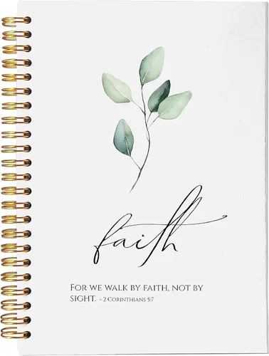Miniatura 11 de VNWEK Escritura de la Biblia Mateo 5:3-16 Bendito es el pobre en espíritu Huellas de Dios Cuaderno de espiral con diario de 5.5 x 8.3 pulgadas