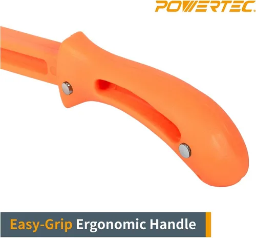 Miniatura 3 de POWERTEC 71029 Palo de empuje magnético para sierra de mesa, mesa de enrutador, aplicaciones de junta, diseño ergonómico de 11.5 pulgadas con imanes