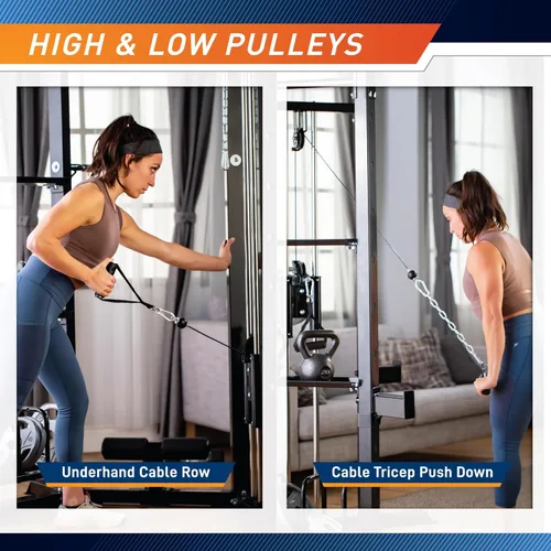 Miniatura 5 de Marcy Strength Training Home Gym Cage with Pulley System for Weightlifting, Bodybuilding, Full Body Workout Equipment for Home Exercise