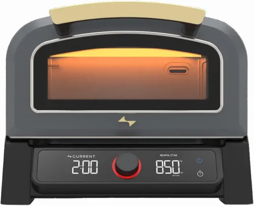 Miniatura 2 de Horno de pizza eléctrico inteligente P modelo actual de Current, de 12 pulgadas, 454°C máx, 8 modos de cocción, conectividad con aplicación