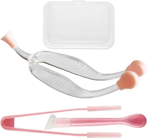 Herramienta de inserción y extracción de lentes de contacto suave, pinzas con punta suave, juego de estuche de herramientas portátil para lentes de