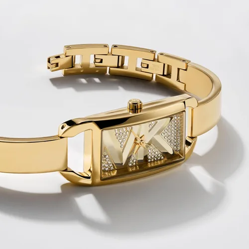Miniatura 4 de Michael Kors Women's MK Empire, Rectangular Stainless Steel Watch with Steel or Leather Band