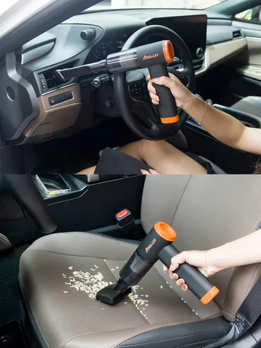 Miniatura 2 de aokway Aspiradora de Coche Portátil Inalámbrica 20000PA de Potente Succión, Aspiradora Mini de 7800mAh para Coche, Aspiradora Eléctrica y Soplador