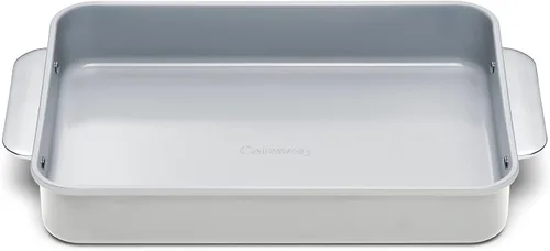 Miniatura 44 de Caraway Sartén rectangular de cerámica antiadherente de 9 x 13 pulgadas, revestimiento de cerámica naturalmente resbaladizo, no tóxico, libre