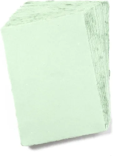 Miniatura 7 de Wanderings Papel en Blanco Hecho a Mano con Borde Barnizado Verde - 4x6 - Juego de 50 - Papel para Acuarela/Medios Mixtos - Invitaciones Save The