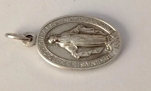 Miniatura 3 de MEDALLA MIRACULOSA - LA ORIGINAL - 100% HECHO EN ITALIA - MEDALLAS DE LOS SANTOS PATRÓN, Metal, No es una piedra preciosa