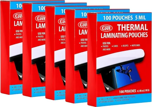 Miniatura 16 de Hojas de laminación térmica de 0.2 fl oz (225 unidades) tamaños de cartas, fotos, tarjetas, tarjetas de notas, tarjeta de identificación y tarjetas