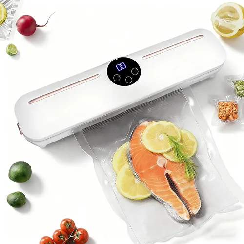 Miniatura 8 de Máquina selladora al vacío para el hogar, barra de sellado profesional para Sous Vide, almacenamiento en congelador y conservación de alimentos a
