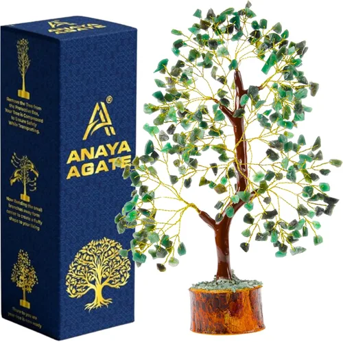 Miniatura 21 de Árbol de la vida de 7 chakras de cristal ANAYA AGATE – Árboles Bonsái de piedras preciosas curativas hechas a mano para decoración del hogar