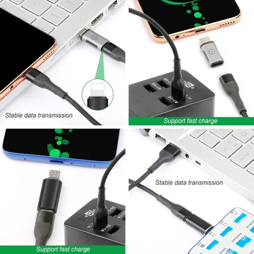 Miniatura 4 de AWINLI - Adaptador USB C hembra a USB, tipo C a Android macho, adecuado para iPhone hembra a tipo C macho, adecuado para iPhone 14, 13, 15 ProMax