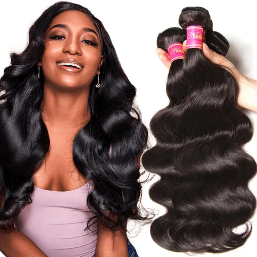 Miniatura 21 de Nadula Hair 7a, extensiones de cabello virgen brasileño con ondas, 3 mechones naturales de cabello brasileño con ondas sin procesar