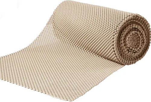 Miniatura 10 de Forro para estantes y cajones, no adhesivo, antideslizante y de agarre duradero, almohadilla limpia, tamaño completo 17.7 pulgadas x 20 pies