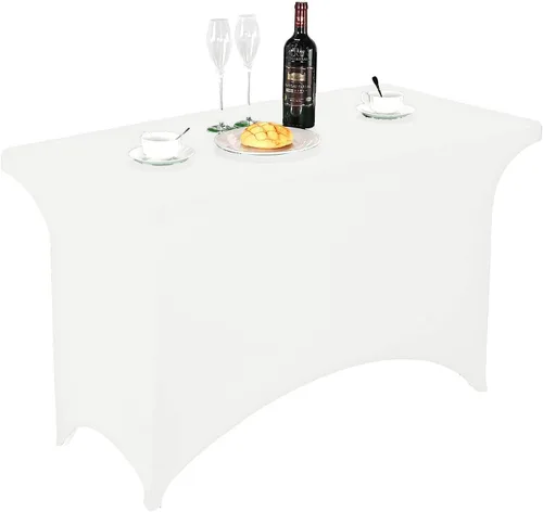 Miniatura 149 de FORLIFE - Funda de mesa de elastano, mantel ajustado de 4 pies para mesas rectangulares, funda elástica para patio, universal para bodas, banquetes