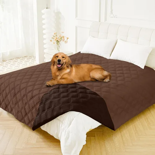 Miniatura 44 de Smiry Funda Impermeable para Cama de Perro, Manta Suave Reversible para Mascotas, Lavable a Prueba de Fugas para Gatos y Perros, Funda para Sofá