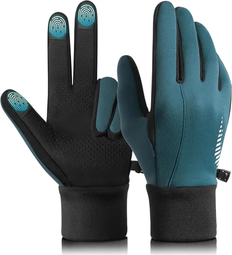 Miniatura 11 de rivmount Guantes de invierno para mujeres y hombres, guantes de forro de pantalla táctil para clima frío, 3 capas resistentes al viento