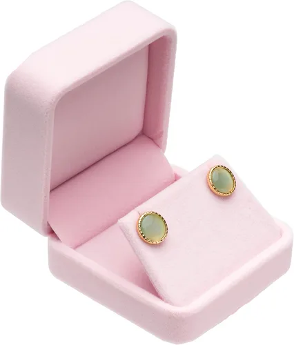 Miniatura 3 de Cajas de regalo de pendientes de terciopelo Caja de joyería (rosa)