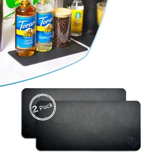Miniatura 9 de Ternal DripGuards - Juego de 2 tapetes absorbentes para mostrador, impermeable, de secado rápido, tapete para barra de café para cocina, fregadero