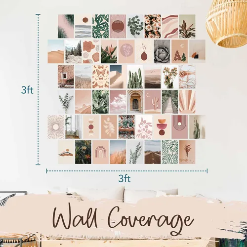 Miniatura 8 de Artivo Kit de collage de pared bohemio para niñas adolescentes, bonita decoración de habitación, imágenes estéticas de decoración de pared