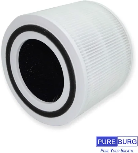 Miniatura 2 de PUREBURG Filtros de repuesto compatibles con purificador de aire Himox HIMOX H10B, paquete de 2, filtración de carbón activado H13 True HEPA 2 en 1