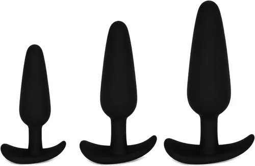 Miniatura 5 de Enchufe anal de entrenamiento anal, 3 juguetes sexuales de silicona para adultos, kit de juguetes sexuales anales para parejas principiantes