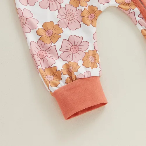 Miniatura 6 de Mameluco para bebé recién nacido, ropa de otoño de manga larga, con cremallera, mameluco de algodón orgánico de una pieza