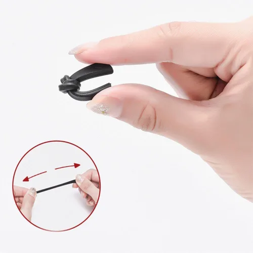 Miniatura 3 de Puntas de extremo para lentes de oído Piezas de calcetín de tubo Gafas de silicona antideslizante Comfort Reemplazo de gafas de metal Patas