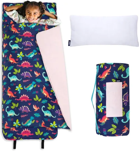 Miniatura 21 de Wildkin Alfombrilla para Siesta Infantil Original – Cómoda Alfombrilla para Dormir con Almohada, Ideal para Escuela y Viajes Corazones arco iris