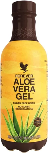 Forever Living - Gel de aloe vera, jugo de hoja interior puro, 99.7% de contenido de aloe, sin conservantes, 33.8 onzas líquidas