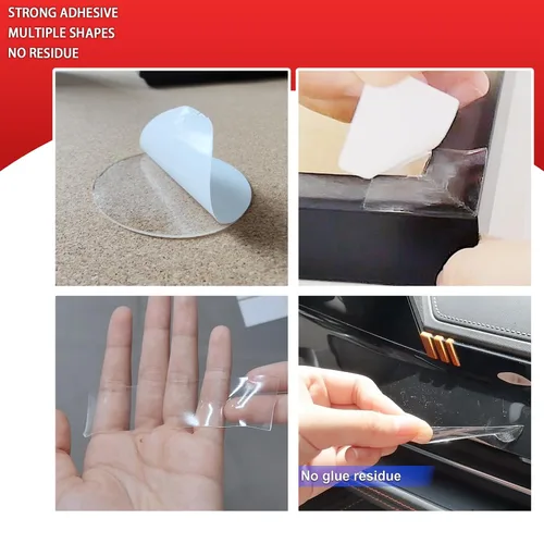 Miniatura 2 de Urdar Brunnr Cinta de doble cara para colgar pósteres, decoraciones, adhesivo fuerte extraíble para montaje, tiras con puntos para globos, foto