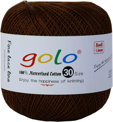 Miniatura 106 de golo Hilo de ganchillo tamaño 10-108 tarjeta de color 108 madejas juego de hilo de bordar elegante juego de caja de regalo con herramientas 100%